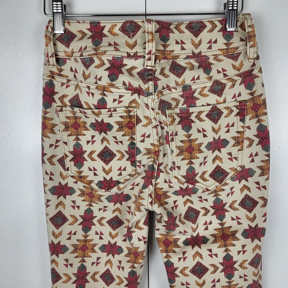 NWOT Free People We The Wild Child Printed Skinny Jeans Raw Hem | Size 25 - Picture 11 of 15
